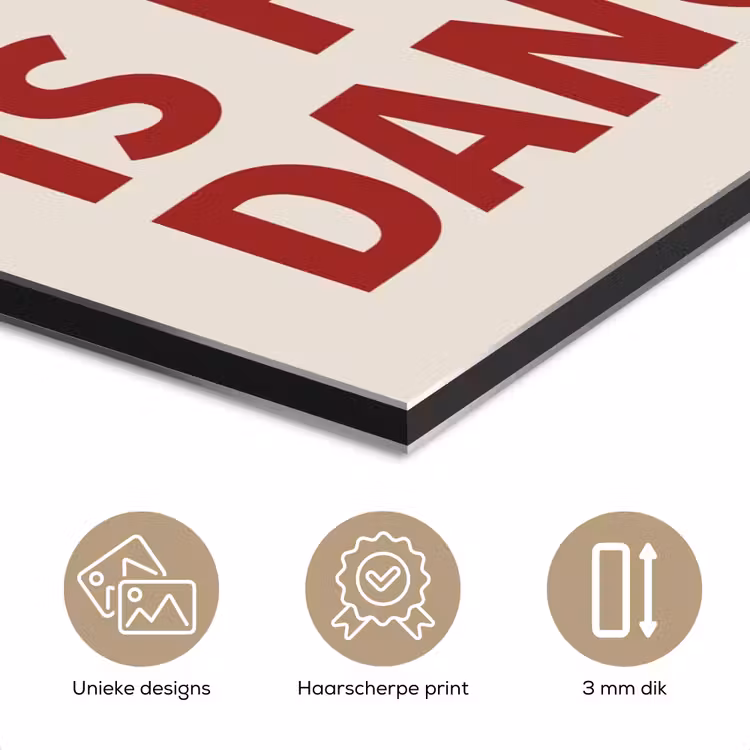 Rood - Quote - Kersen aluminium wit klein -closeup_NL
