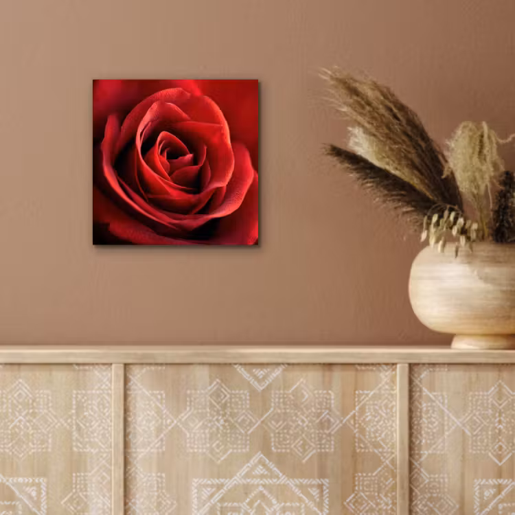 Rood - Roos - Romantisch aluminium wit klein -sfeer4