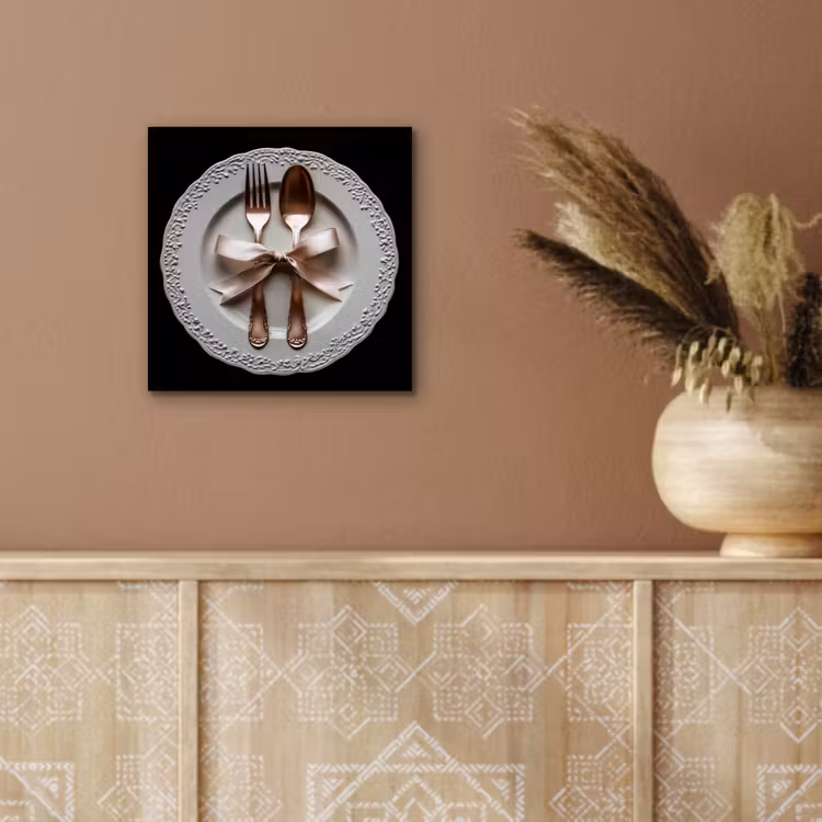 Rose - Strik - Bestek aluminium wit klein -sfeer4