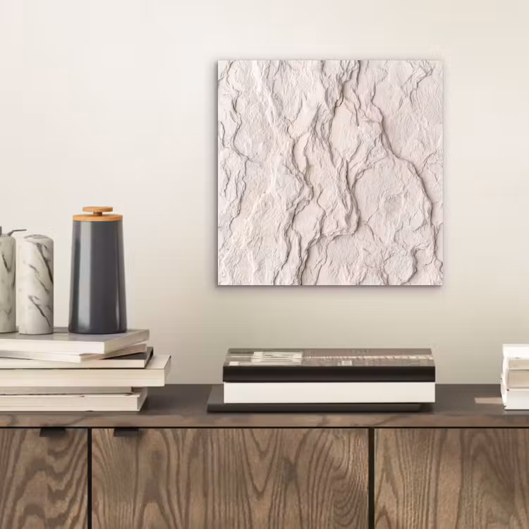 Rots - Structuur - Natuur - Beige - Abstract aluminium wit klein -sfeer1