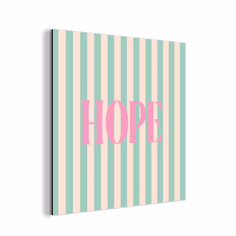 Roze - Groen - Strepen - Hope aluminium wit klein -3d
