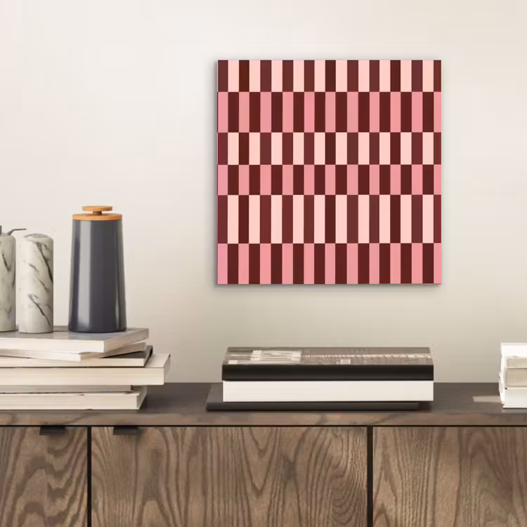 Roze - Rood - Blokjes aluminium wit klein 46 -sfeer1