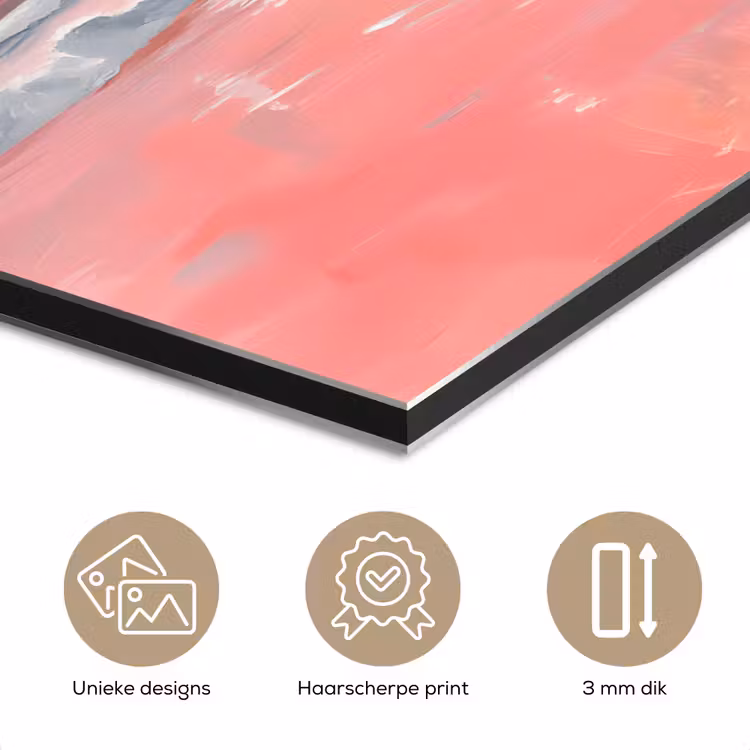 Roze - Surfen - Zee aluminium wit klein -closeup_NL