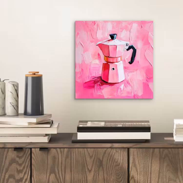 Roze - Verf - Coffee aluminium wit klein -sfeer1