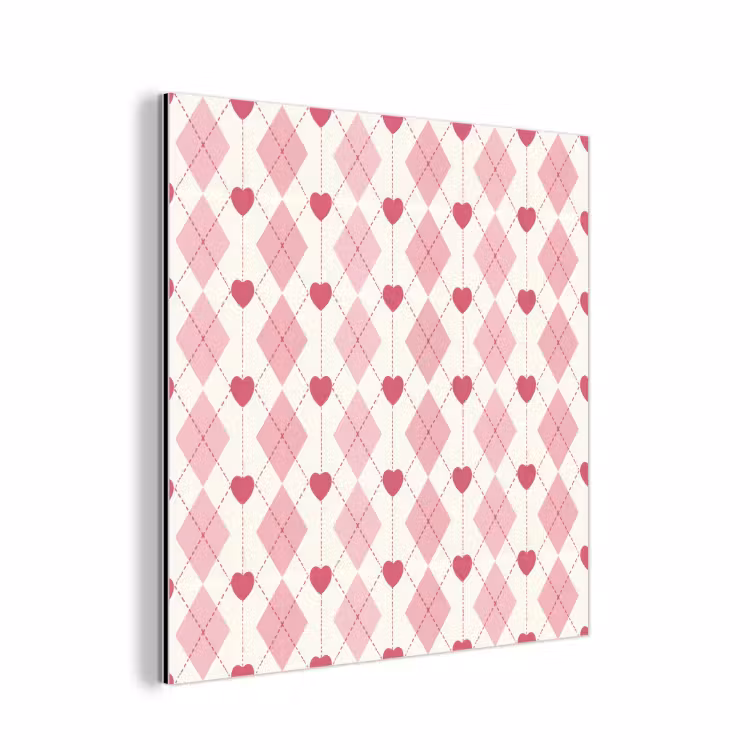 Ruiten - Klassiek - Roze - Wit aluminium wit klein 46 -3d