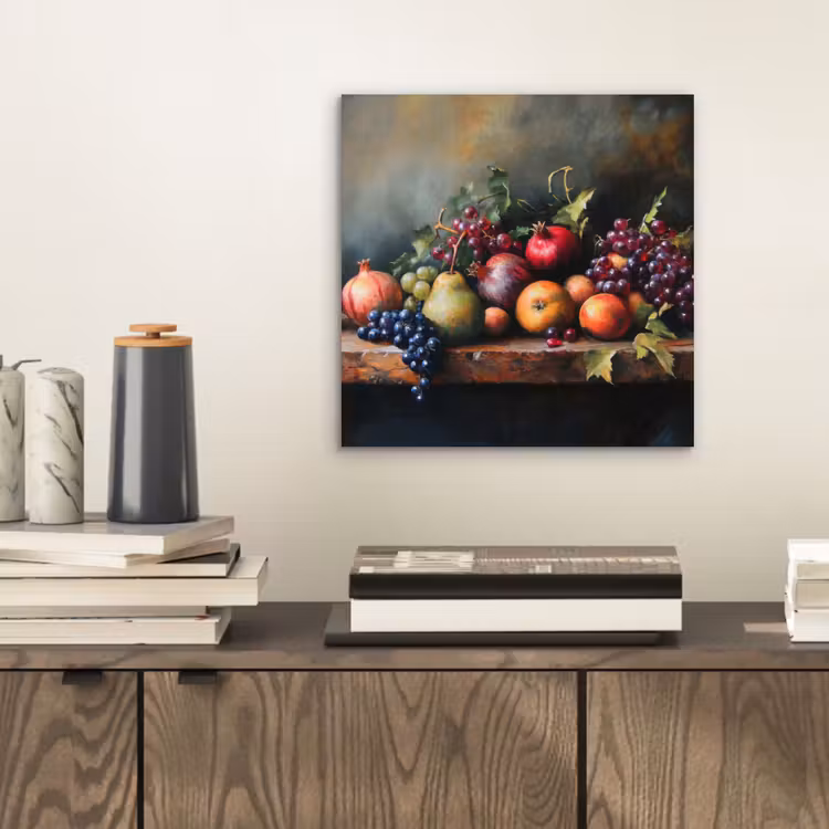 Rustiek - Stilleven - Fruit aluminium wit klein -sfeer1