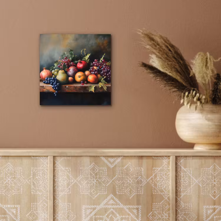 Rustiek - Stilleven - Fruit aluminium wit klein -sfeer4