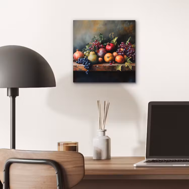 Rustiek - Stilleven - Fruit aluminium wit klein -sfeer5