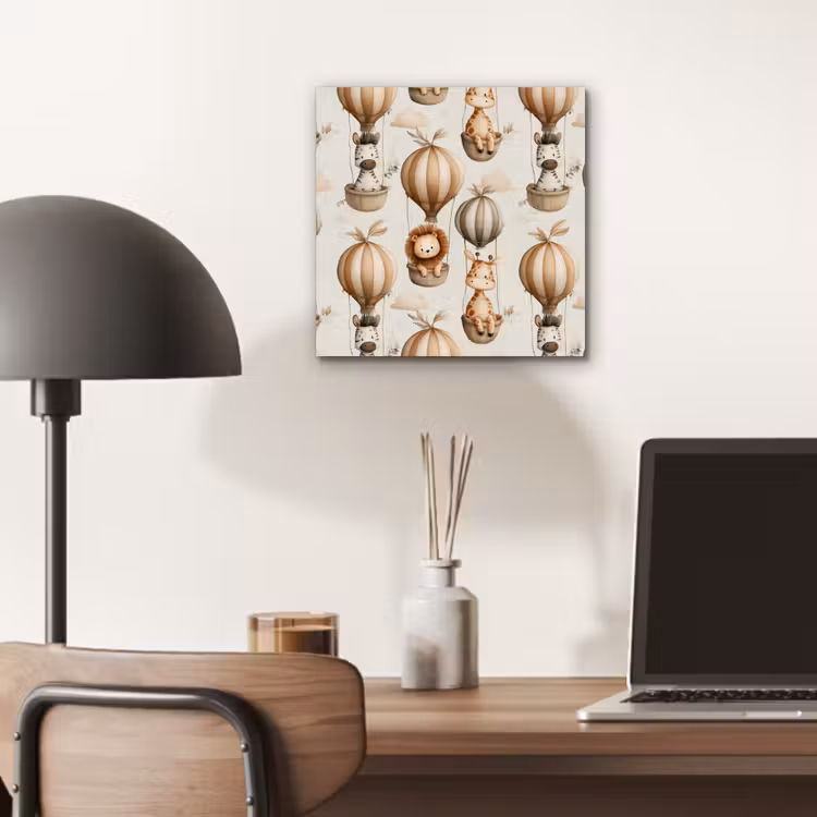 Safari - Luchtballonen - Taupe aluminium wit klein 46 -sfeer5