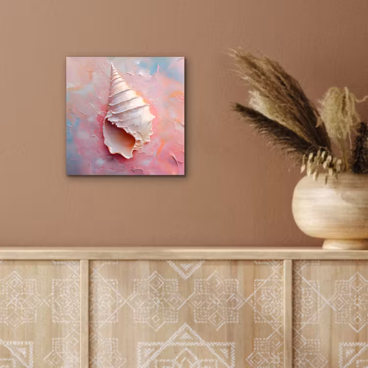 Schelp - Pastel - Pink aluminium wit klein -sfeer4