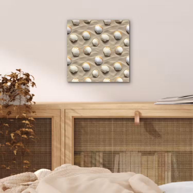 Schelpen - Zand - Maritiem aluminium wit klein 46 -sfeer3