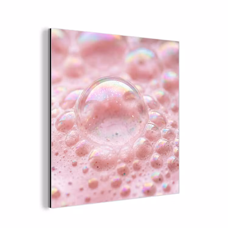 Schuim - Structuur - Roze aluminium wit klein -3d