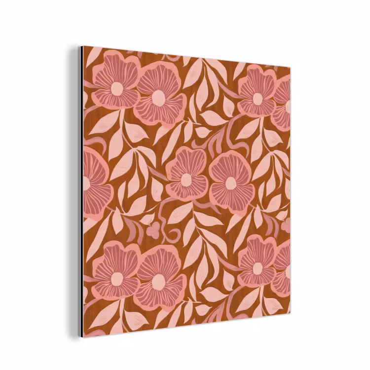 Sfeer - Bloemen - Roze aluminium wit klein 46 -3d