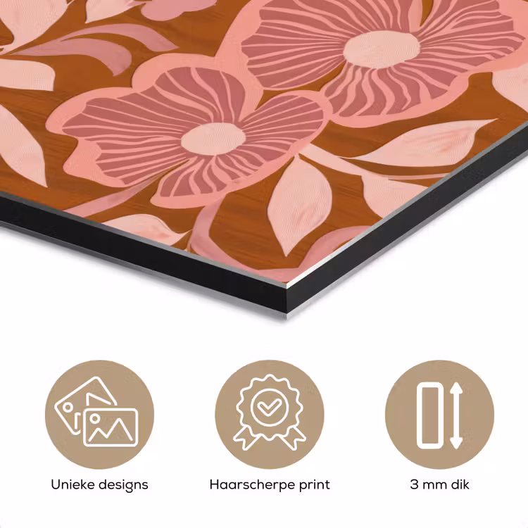 Sfeer - Bloemen - Roze aluminium wit klein 46 -closeup_NL