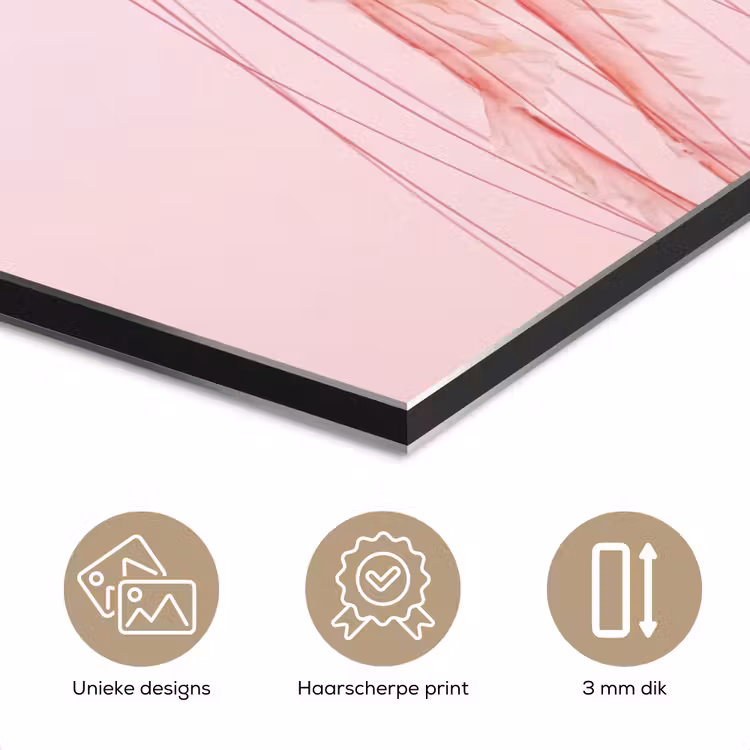 Sierlijk - Kwal - Roze aluminium wit klein -closeup_NL
