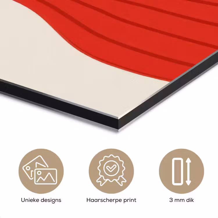 Silhouet - Hond - Trui - Rood aluminium wit klein -closeup_NL
