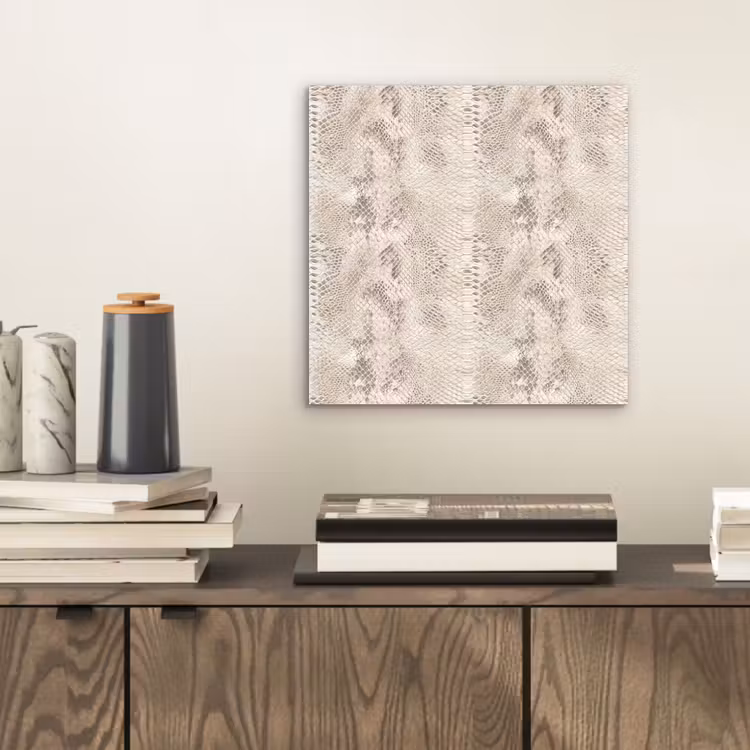 Slang - Patroon - Beige aluminium wit klein 46 -sfeer1