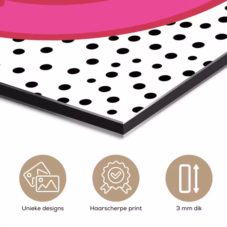 Smiley - Roze - Stippen aluminium wit klein -closeup_NL