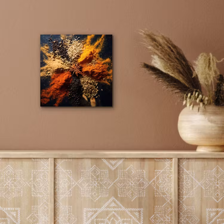 Specerijen - Explosie - Oranje aluminium wit klein -sfeer4