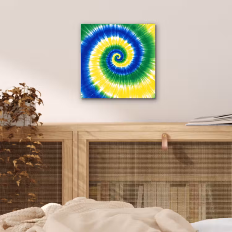 Spiraal - Groen - Draaiend aluminium wit klein -sfeer3