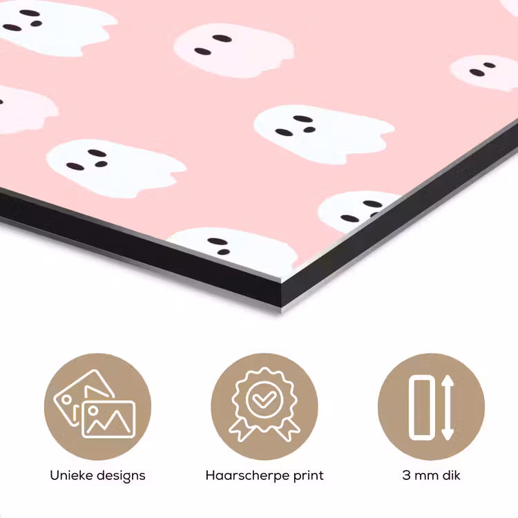 Spookjes - Patroon - Roze aluminium wit klein 46 -closeup_NL