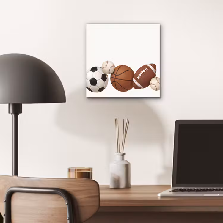 Sport - Ballen - Illustratie aluminium wit klein -sfeer5