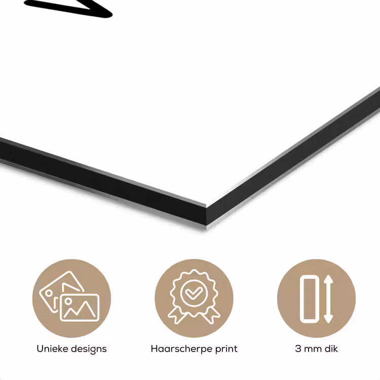 Spreuken - Ik hou van jou - Quotes aluminium wit klein -closeup_NL