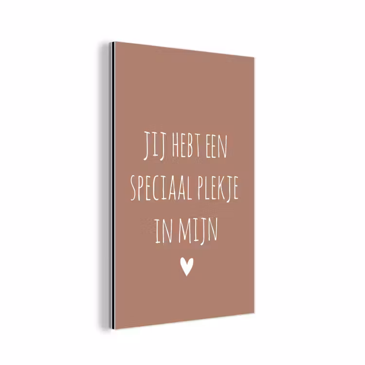 Spreuken - Quotes- Een speciaal plekje in mijn hart aluminium wit klein -3d
