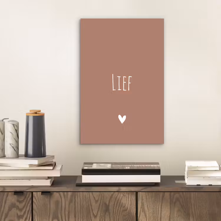 Spreuken - Quotes - Lief aluminium wit klein -sfeer1