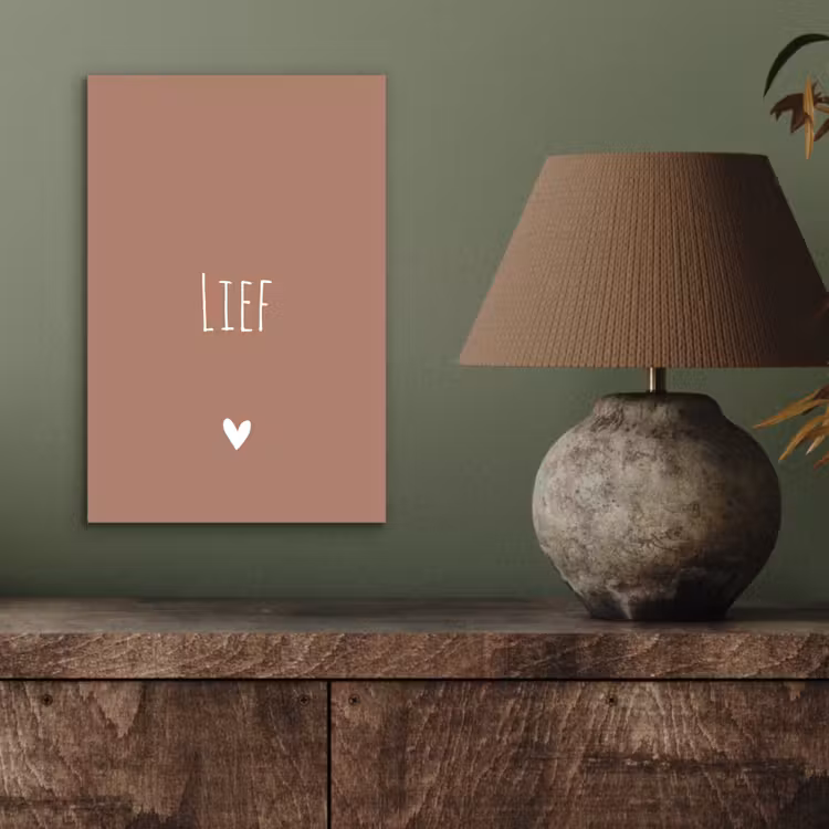 Spreuken - Quotes - Lief aluminium wit klein -sfeer2