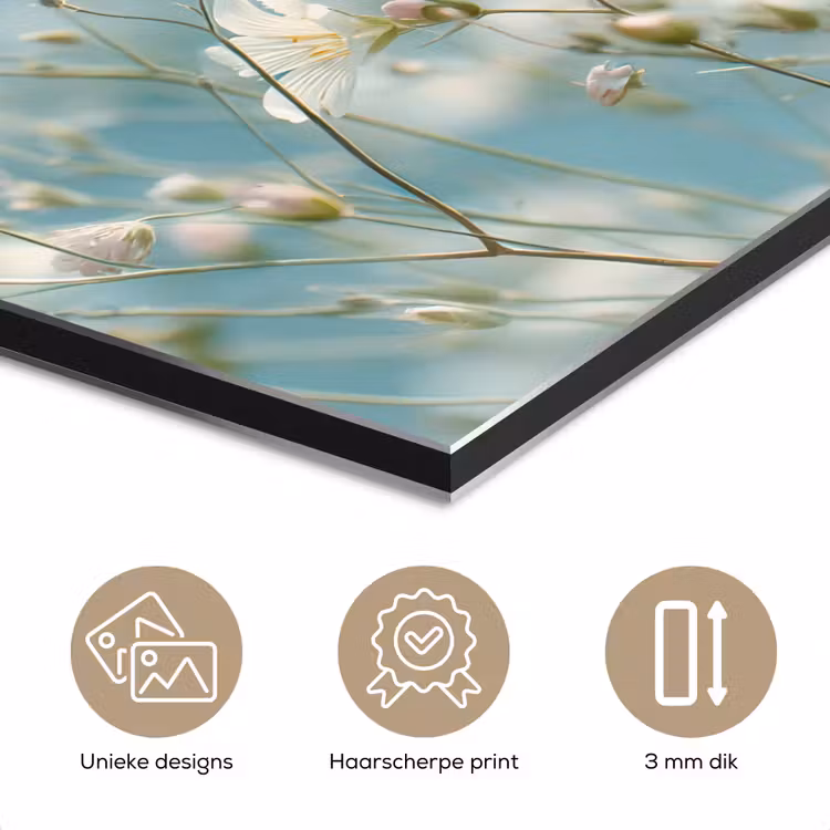 Stengels - Bloemen - Lucht - Wit aluminium wit klein -closeup_NL