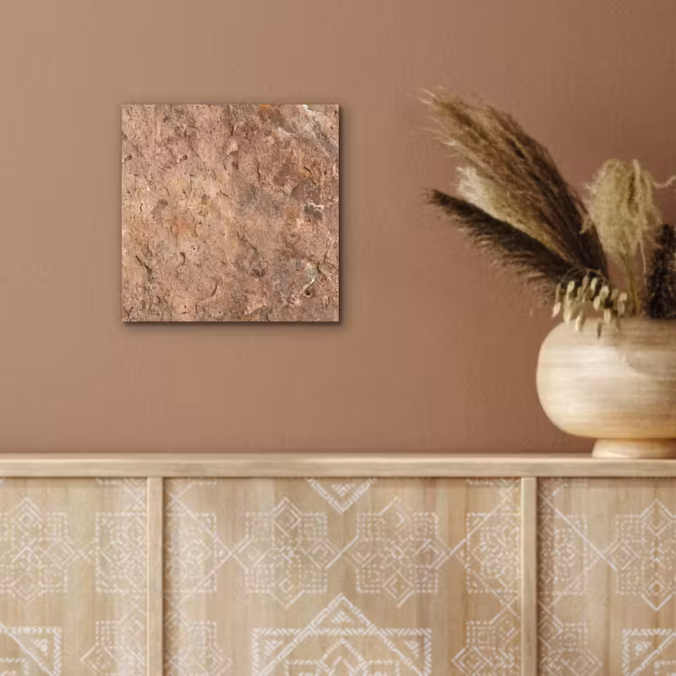 Steen - Natuur - Textuur - Abstract - Bruin aluminium wit klein -sfeer4