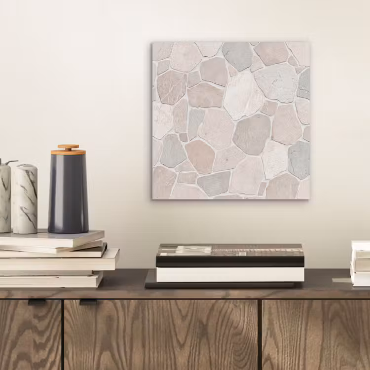 Steen - Patroon - Textuur - Beige aluminium wit klein -sfeer1