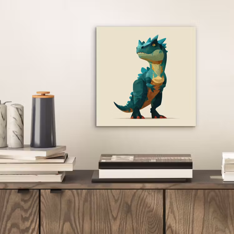 Stekels - Dino - Blauw - Gespierd aluminium wit klein -sfeer1