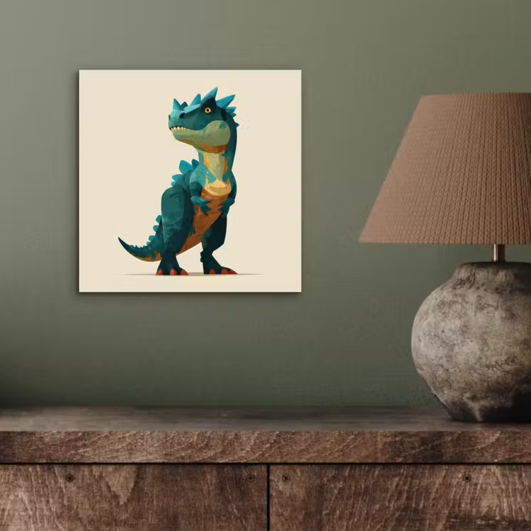 Stekels - Dino - Blauw - Gespierd aluminium wit klein -sfeer2