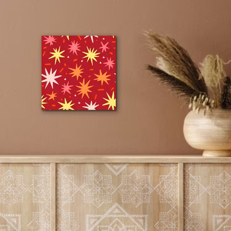 Sterren - Speels - Rood aluminium wit klein 46 -sfeer4