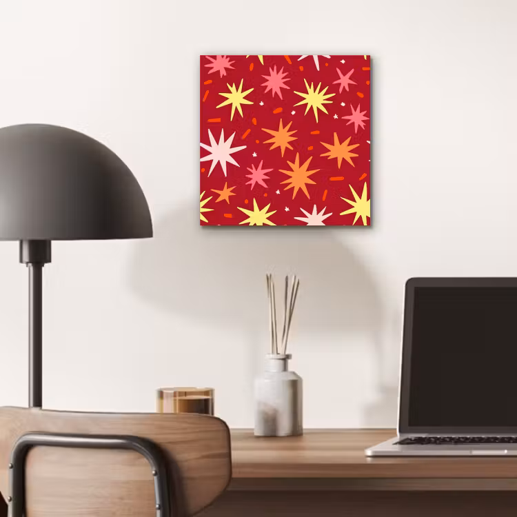 Sterren - Speels - Rood aluminium wit klein 46 -sfeer5