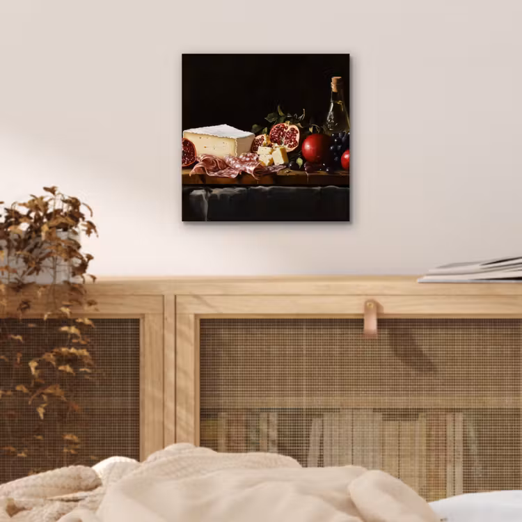 Stilleven - Vintage - Borrelplank aluminium wit klein -sfeer3