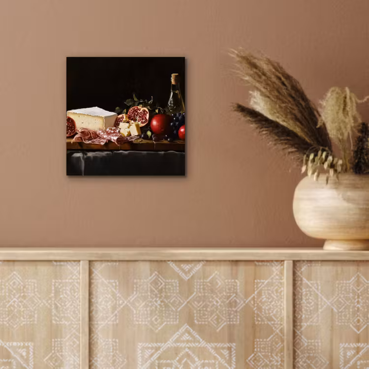 Stilleven - Vintage - Borrelplank aluminium wit klein -sfeer4