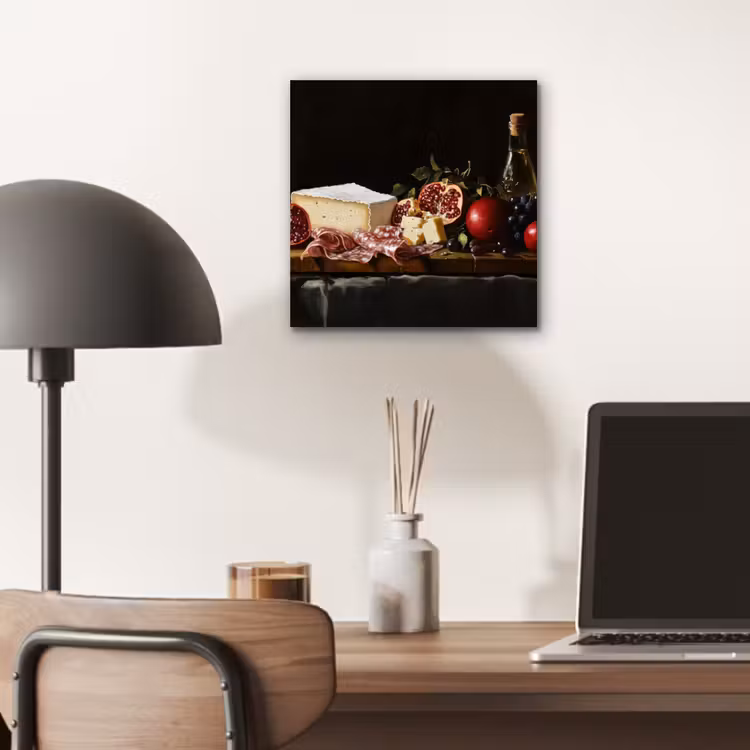 Stilleven - Vintage - Borrelplank aluminium wit klein -sfeer5
