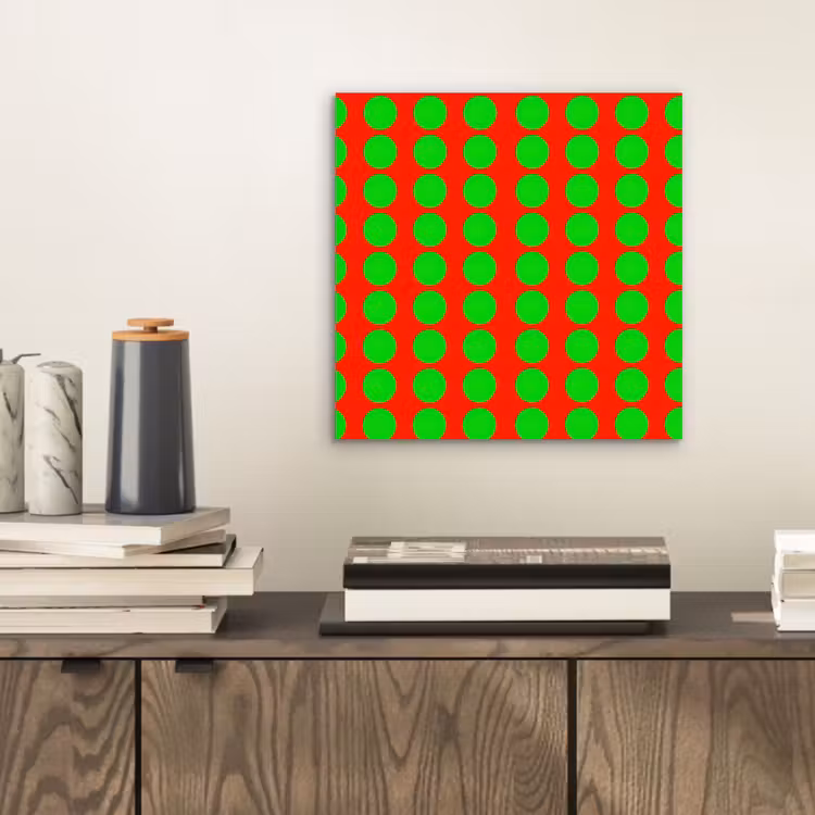 Stippen - Patroon - Groen aluminium wit klein 46 -sfeer1