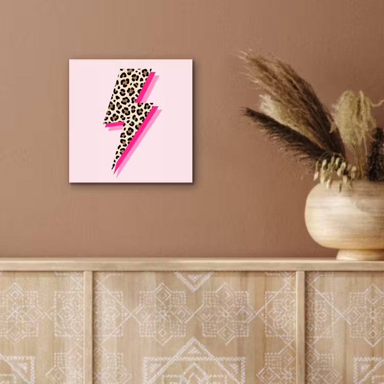 Stippen - Roze - Bliksem aluminium wit klein -sfeer4