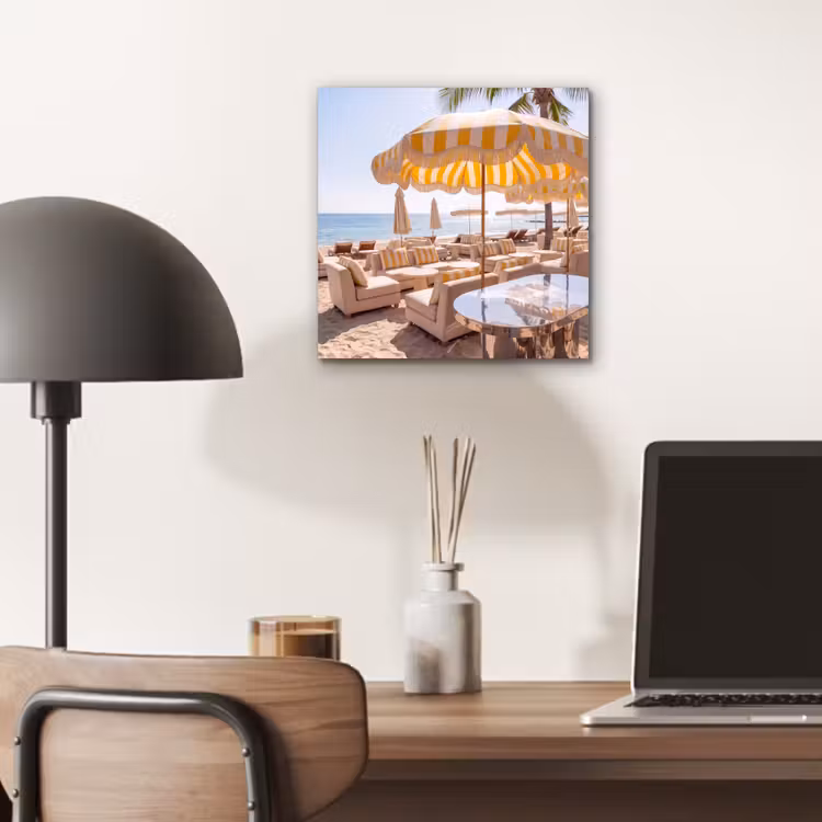Strand - Ligbedden - Vakantie - Modern - Geel aluminium wit klein -sfeer5