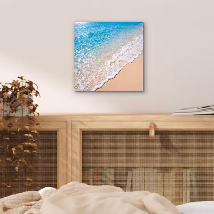 Strand - Water - Natuur - Blauw - Beige aluminium wit klein -sfeer3