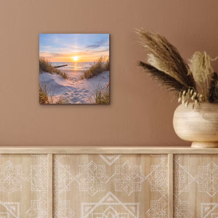 Strand - Zonsondergang - Natuur - Landschap aluminium wit klein -sfeer4
