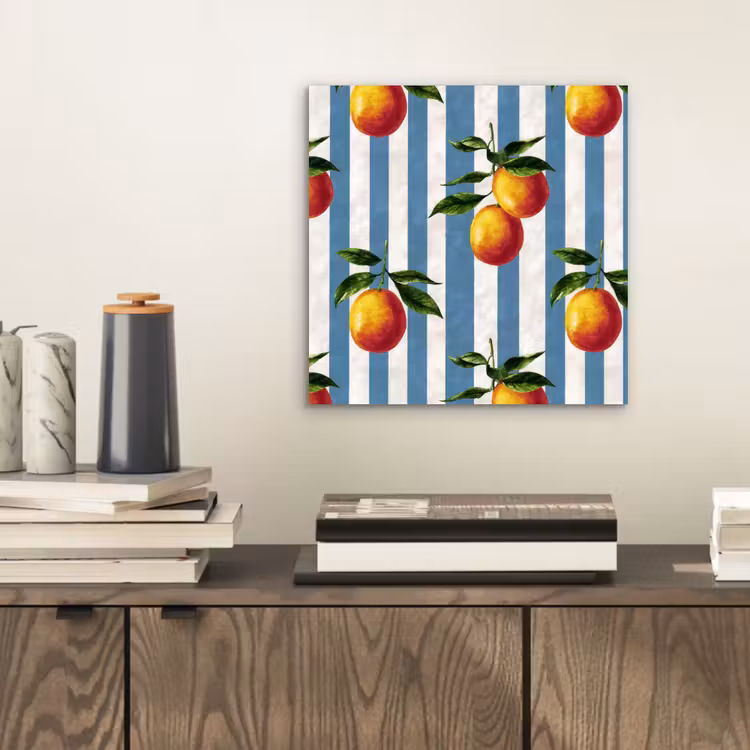 Strepen - Citroen - Blauw aluminium wit klein 46 -sfeer1