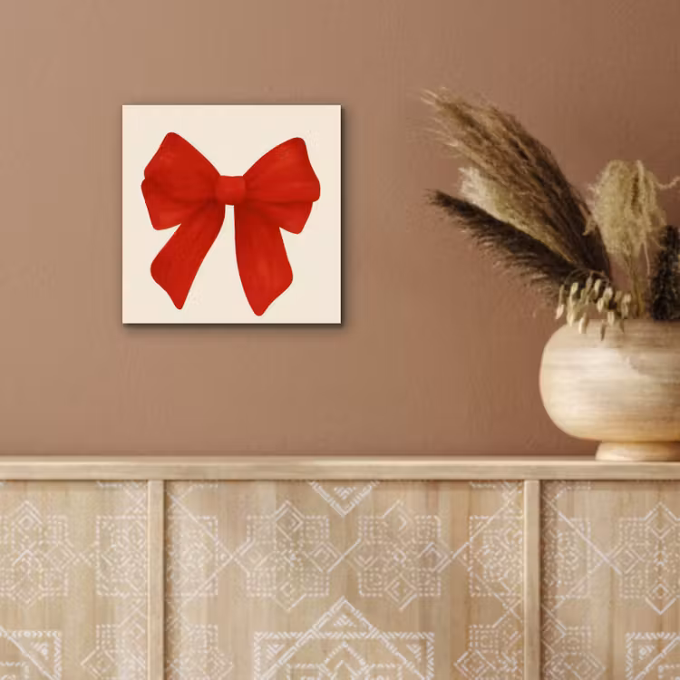 Strik - Symmetrisch - Rood - Lint aluminium wit klein -sfeer4