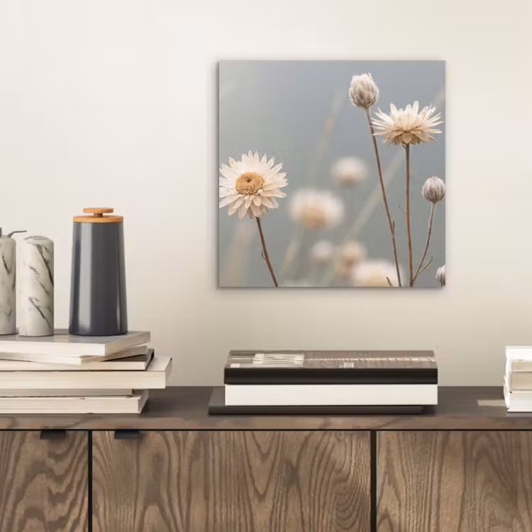 Strobloemen - Wit - Daglicht aluminium wit klein -sfeer1