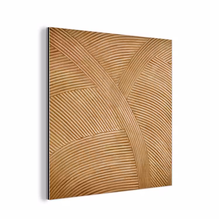 Structuur - Natuur - Kunst - Rotan aluminium wit klein -3d