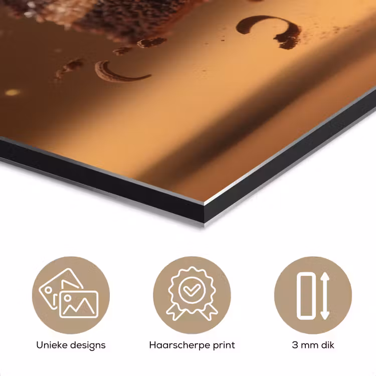 Taart - Chocolade - Eten - Brownie aluminium wit klein -closeup_NL